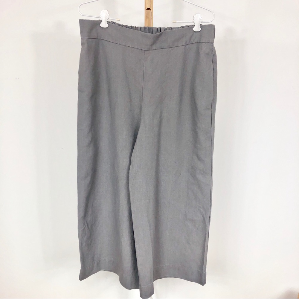 Point Sur for J.Crew, wide leg linen crop pants